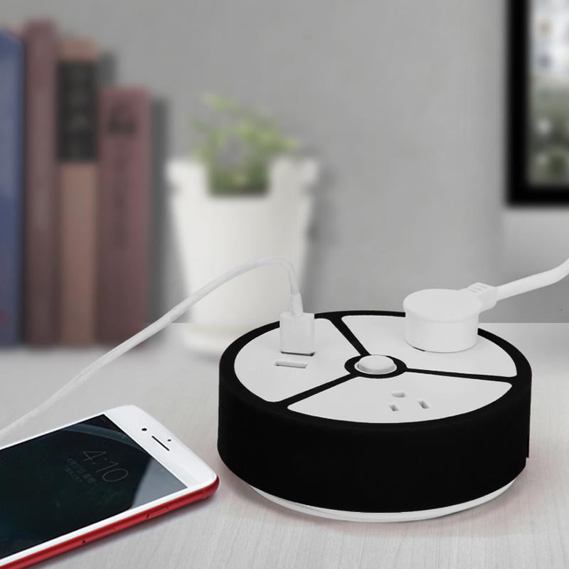 Power Packed Portable Outlet USB Power And AC Extension Socket