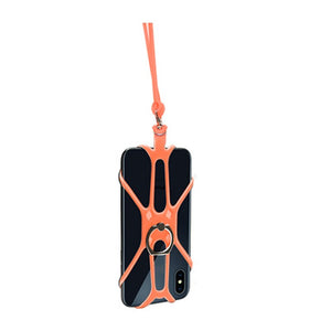 Universal Silicone Lanyard For Your Cell Phone with Ring Holder and Neck Hanging Rope Sling