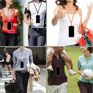 Universal Silicone Lanyard For Your Cell Phone with Ring Holder and Neck Hanging Rope Sling