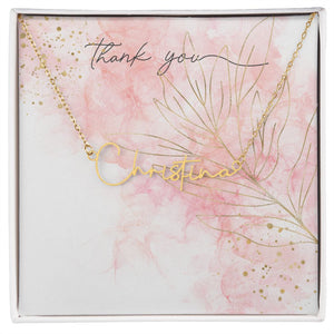 Thank You  | Custom Name Necklace