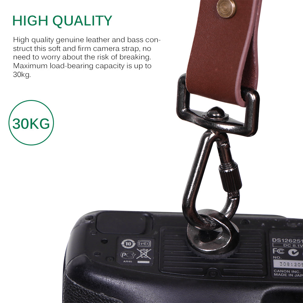 Camera Shoulder Strap Genuine Leather Adjustable